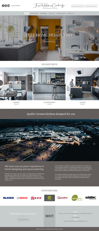 Inspired Kitchens Cambridge Web Design