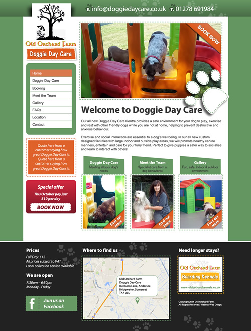 Old Orchard Kennels Web Design
